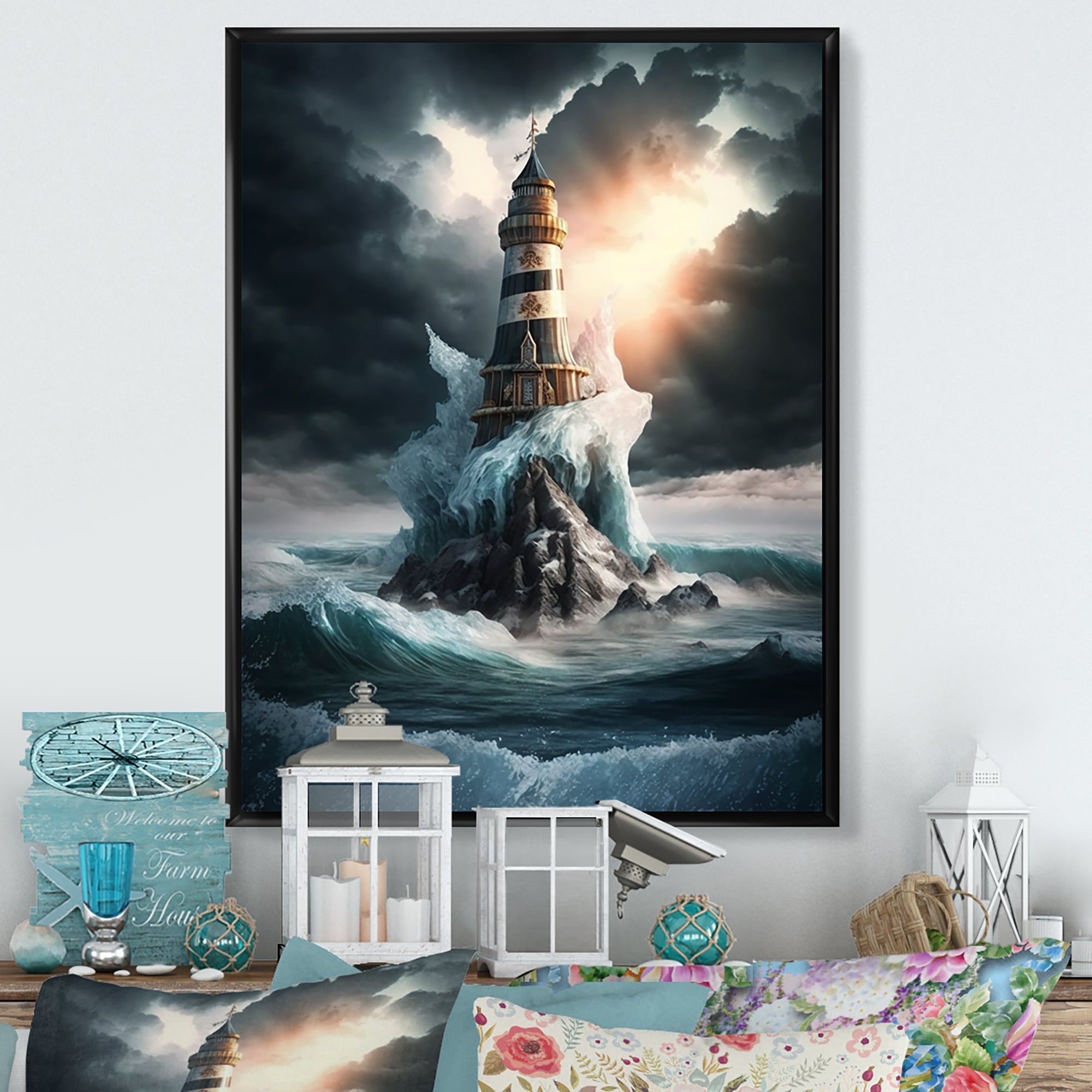 Fantasy Lighthouse In The Arctic Ocean III