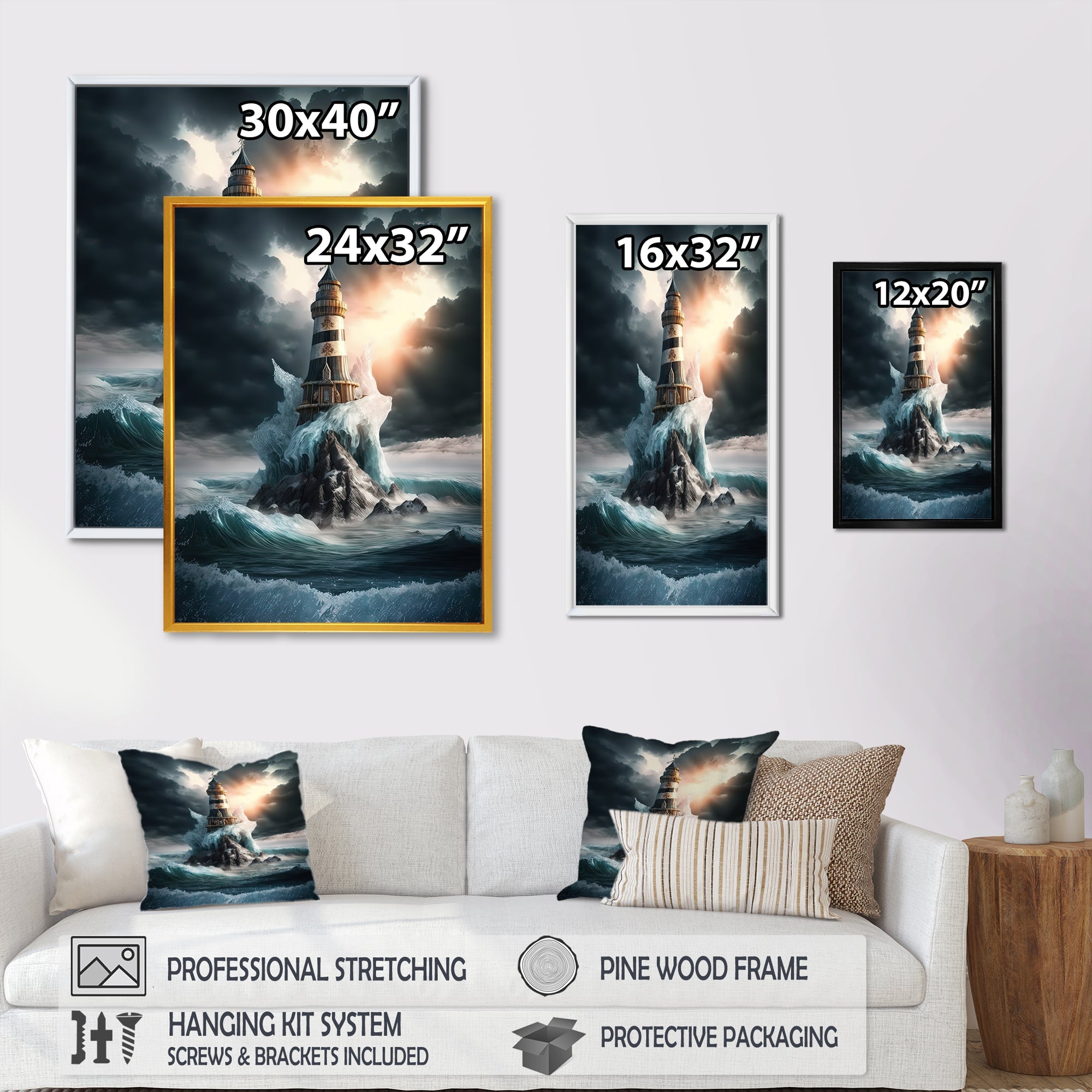 Fantasy Lighthouse In The Arctic Ocean III