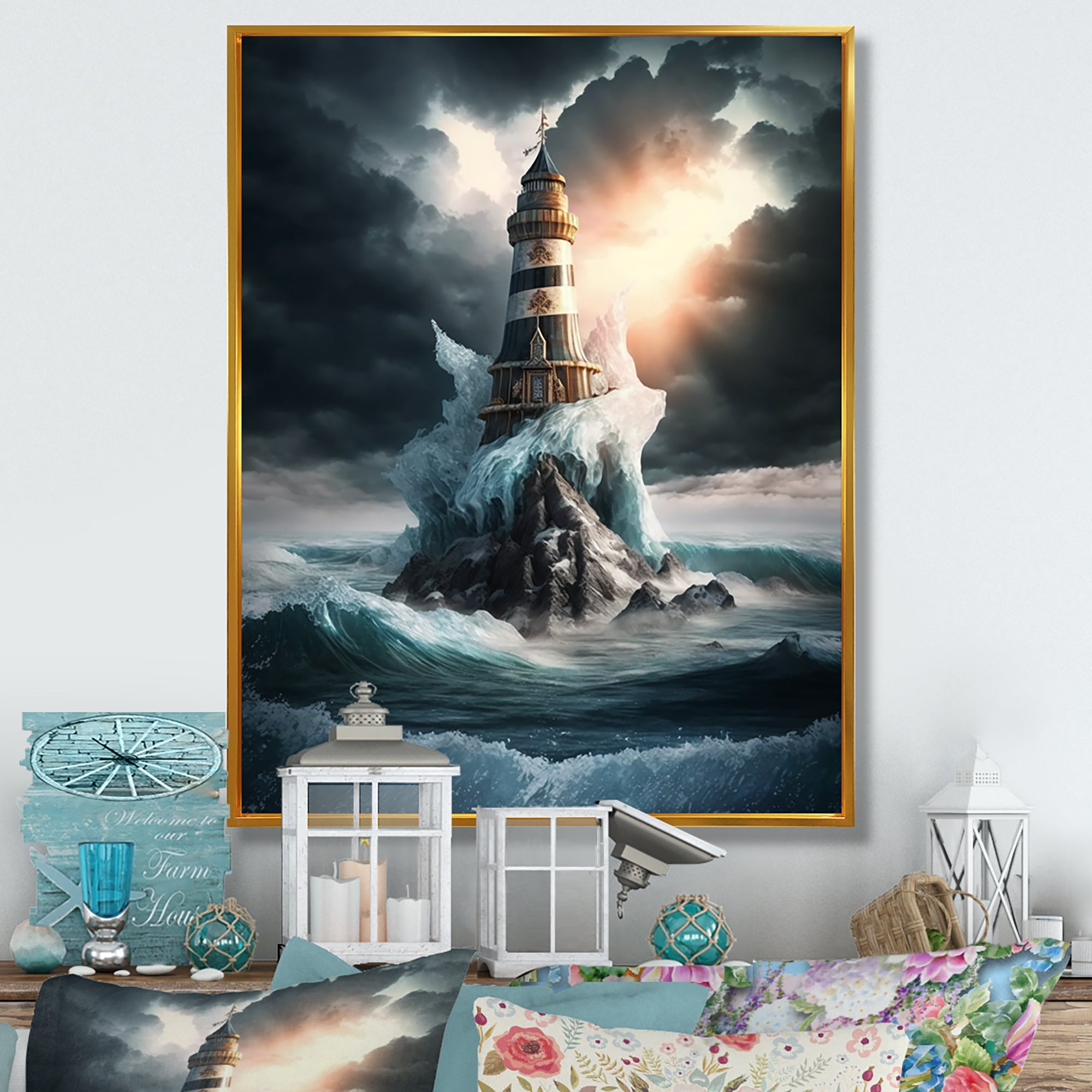 Fantasy Lighthouse In The Arctic Ocean III