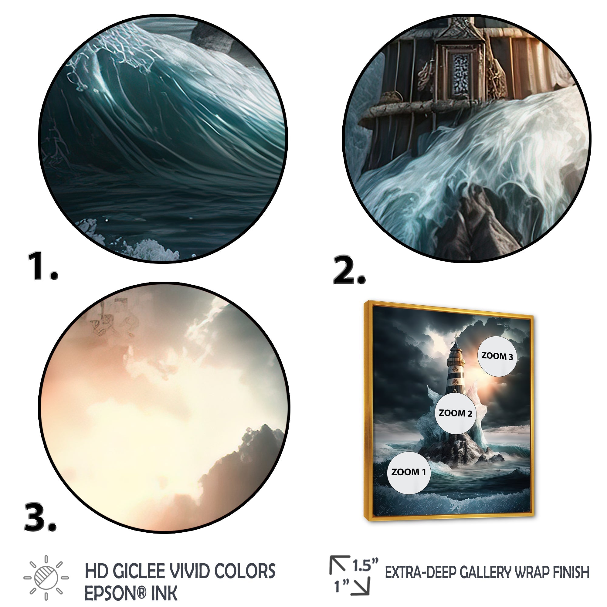 Fantasy Lighthouse In The Arctic Ocean III