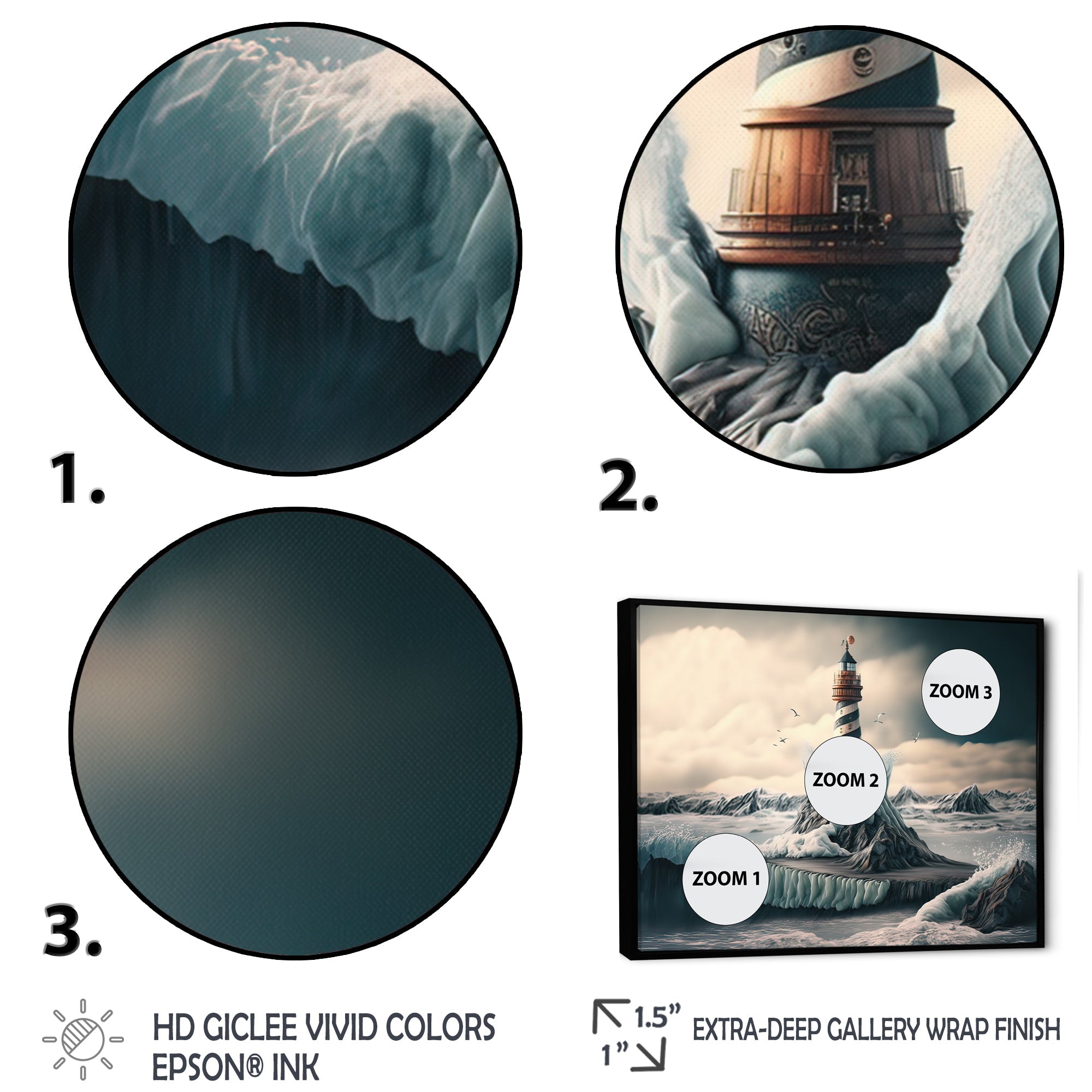 Fantasy Lighthouse In The Arctic Ocean IV