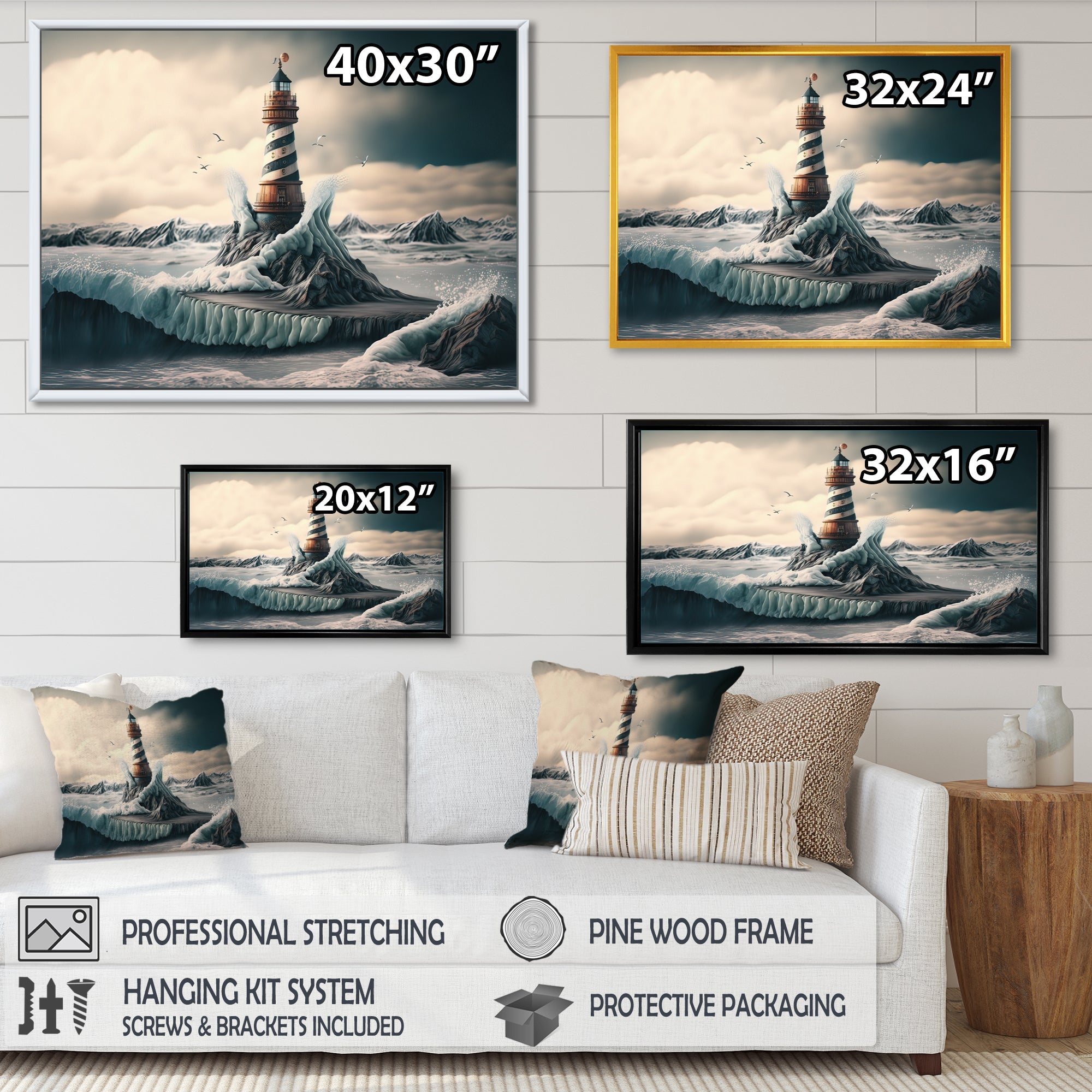 Fantasy Lighthouse In The Arctic Ocean IV