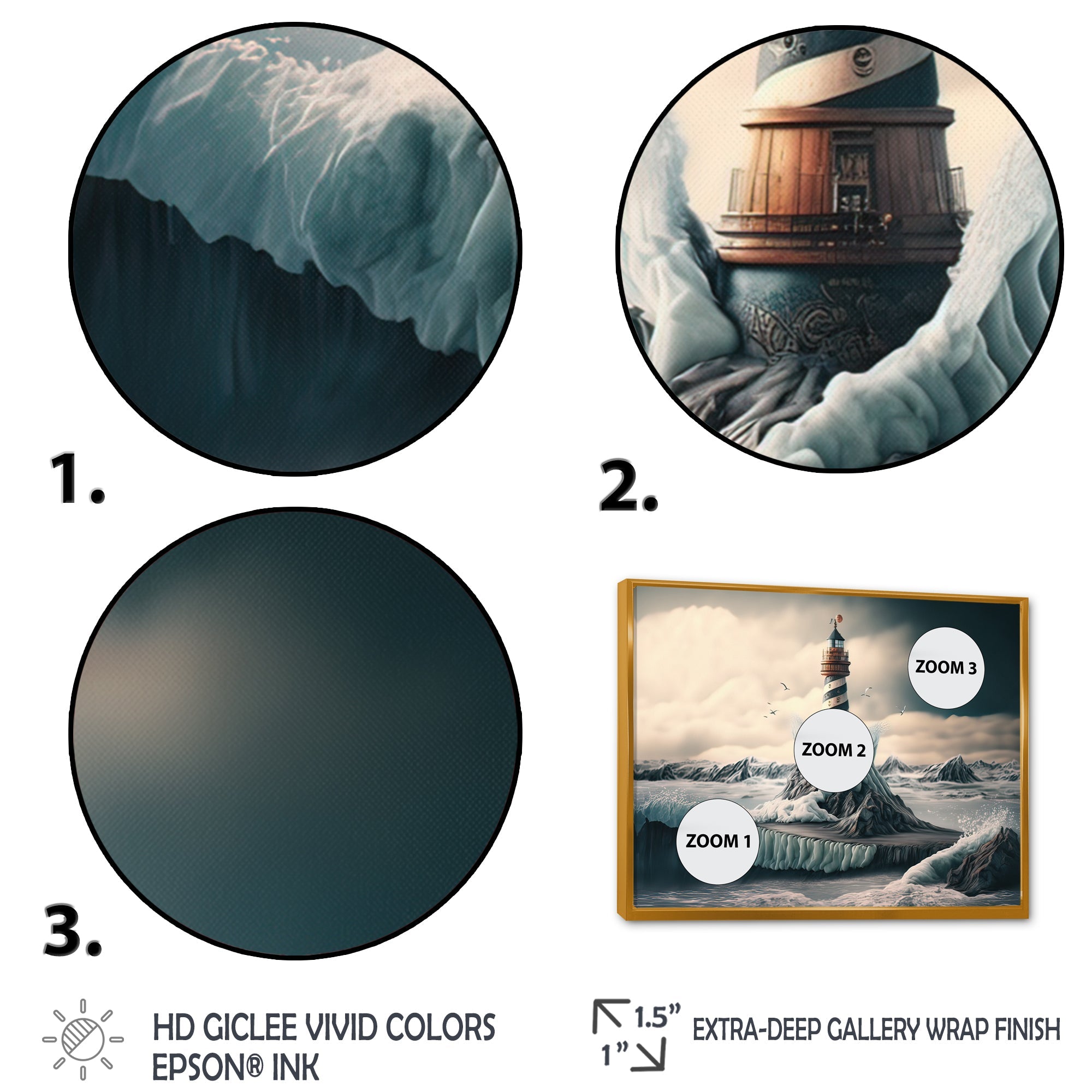 Fantasy Lighthouse In The Arctic Ocean IV