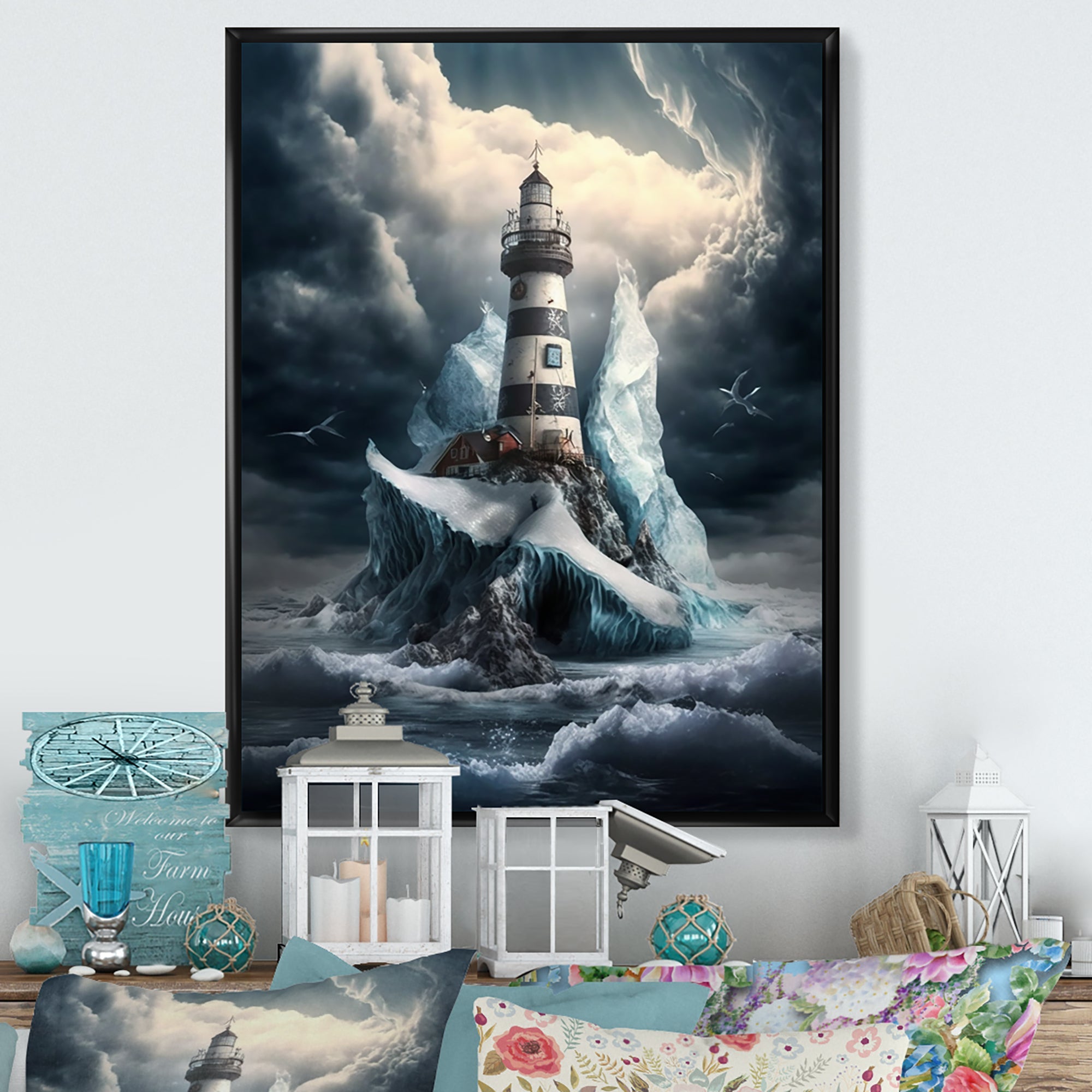 Fantasy Lighthouse In The Arctic Ocean V