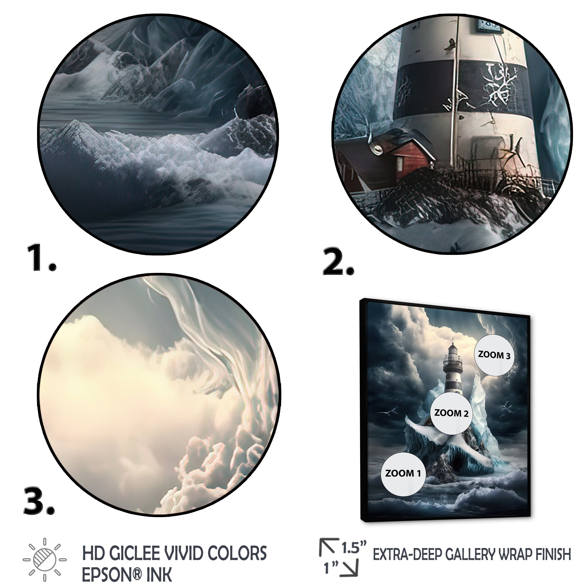 Fantasy Lighthouse In The Arctic Ocean V