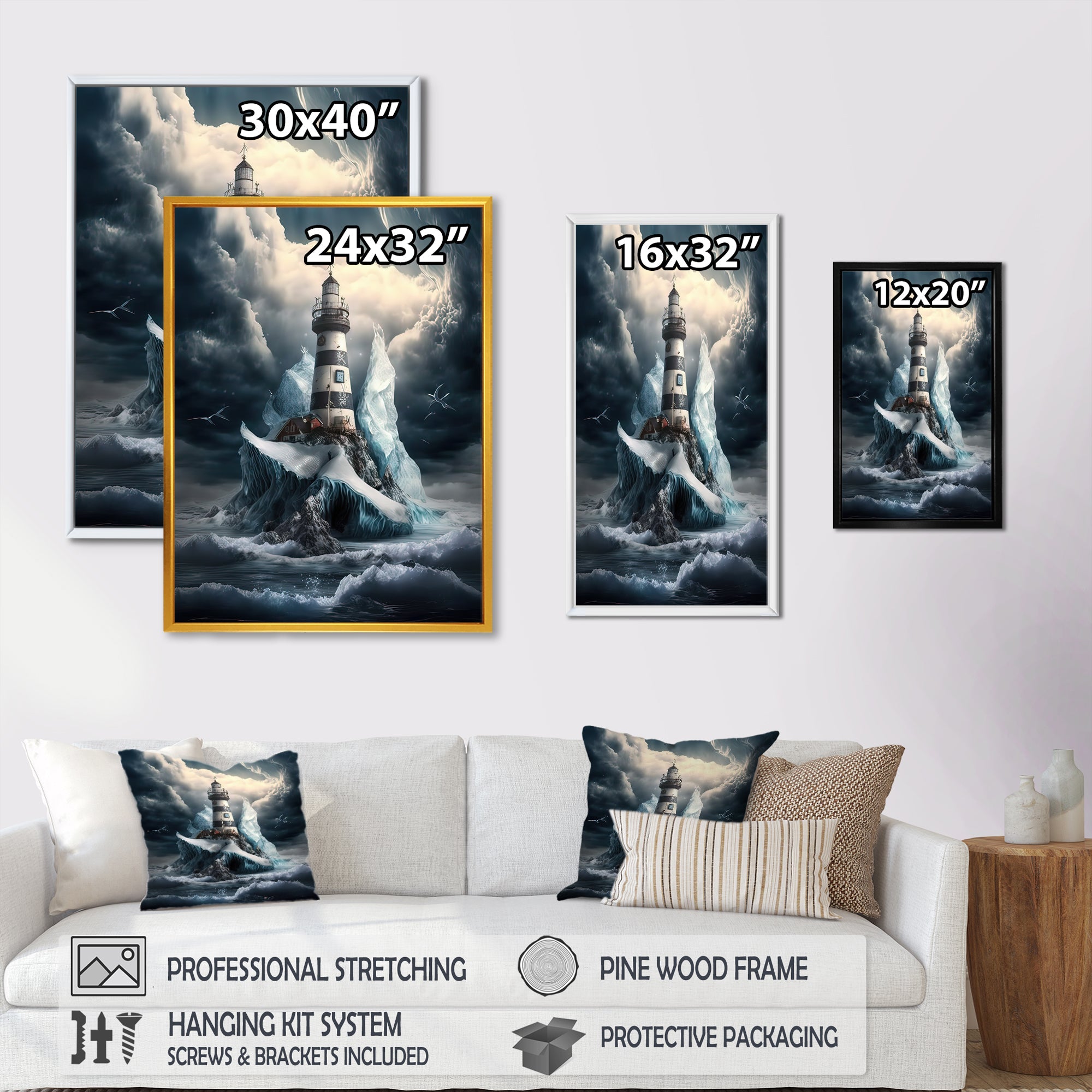 Fantasy Lighthouse In The Arctic Ocean V