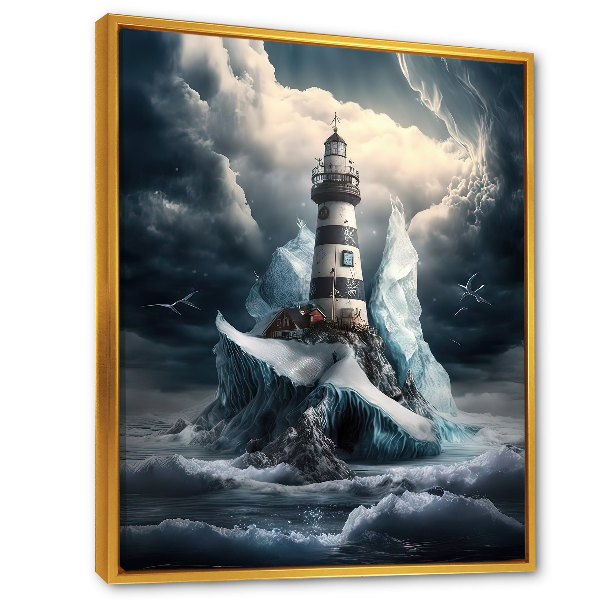Fantasy Lighthouse In The Arctic Ocean V