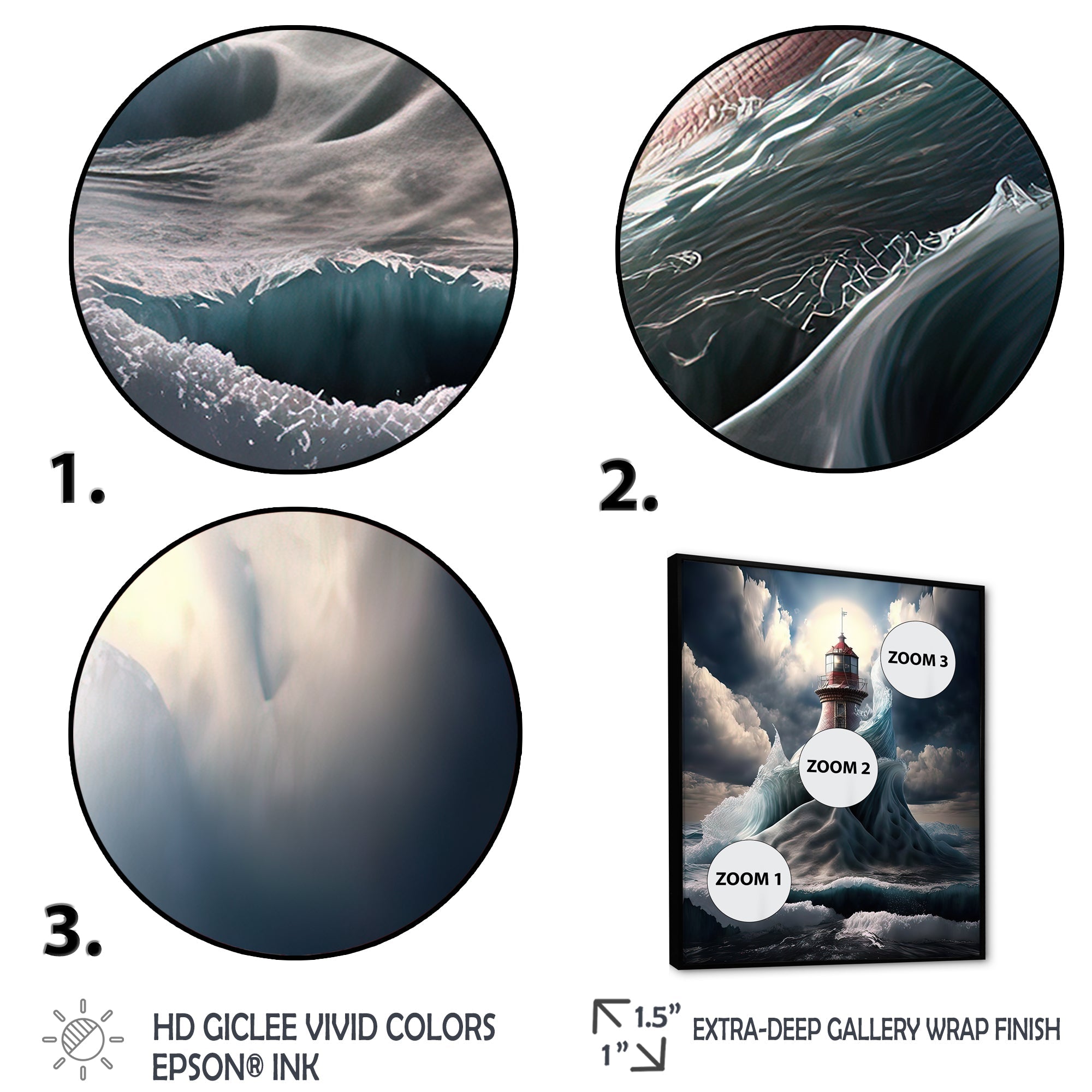 Fantasy Lighthouse In The Arctic Ocean VI