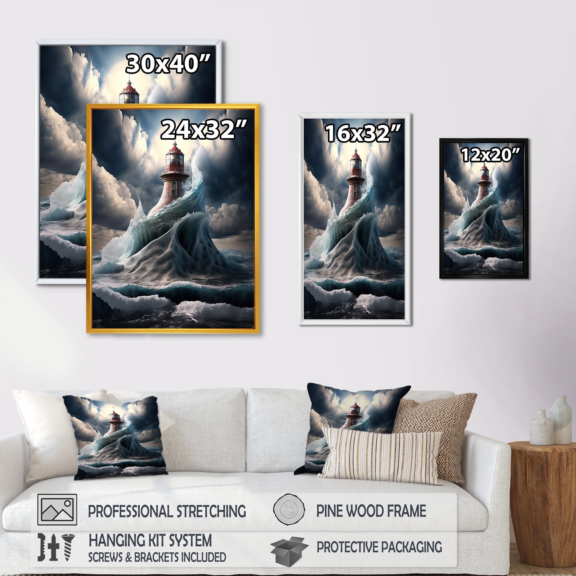 Fantasy Lighthouse In The Arctic Ocean VI