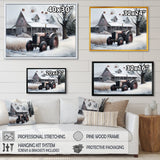 Tractor At The Barn In Winter I