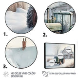 Tractor At The Barn In Winter II