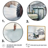 Tractor At The Barn In Winter II