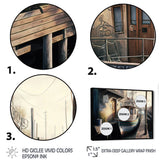 Rustic Port With A Fishing Boat IV