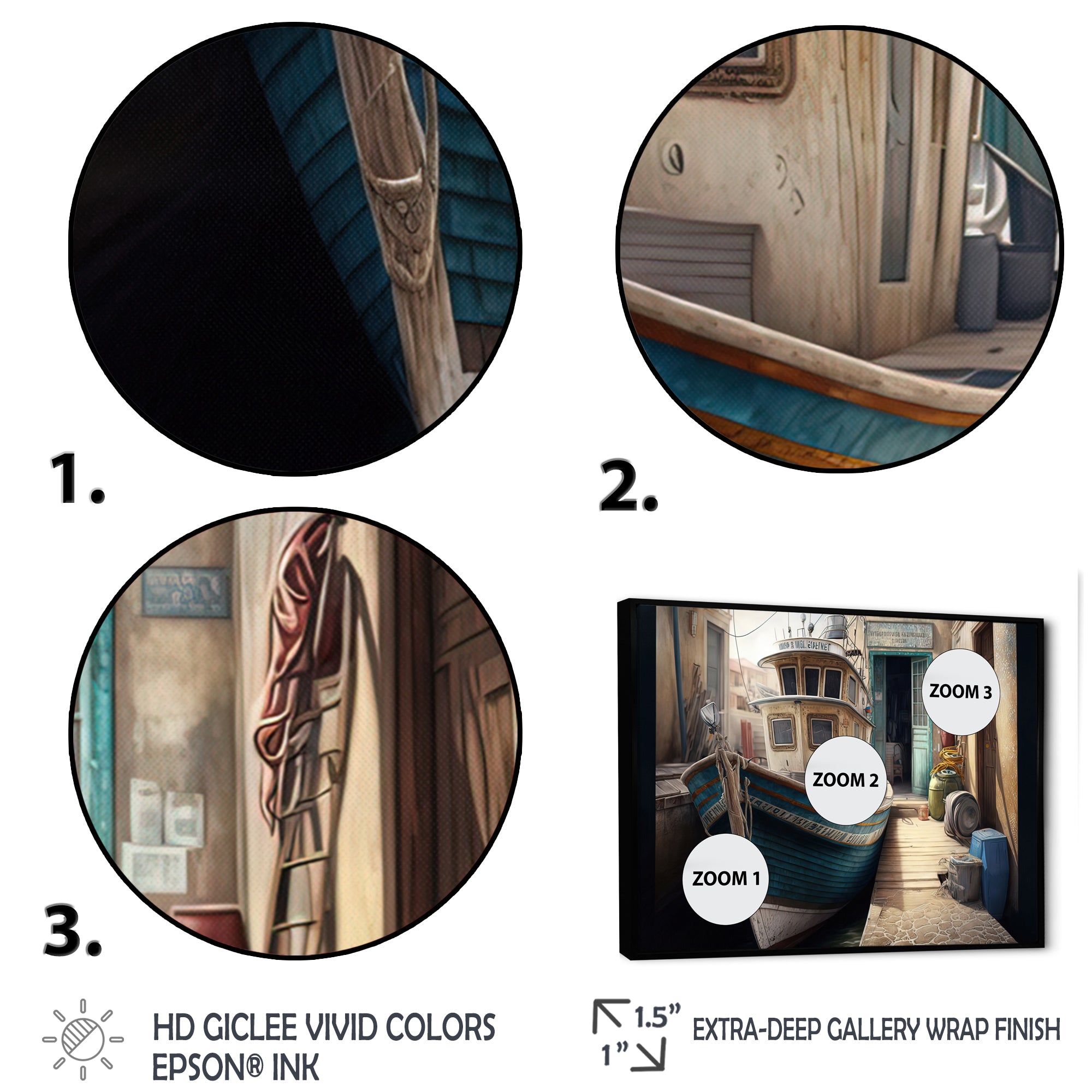 Rustic Port With A Fishing Boat VI