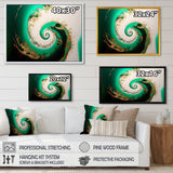 Green And Gold Crashing Waves II