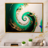 Green And Gold Crashing Waves II