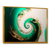 Green And Gold Crashing Waves II