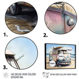 70S Surfing Van At The Beach I