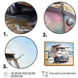 70S Surfing Van At The Beach I