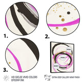 Pink And Gold Liquid Art
