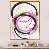 Pink And Gold Liquid Art