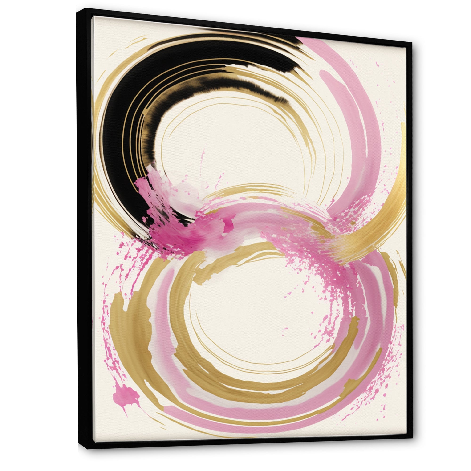 Pink And Gold Curves IV