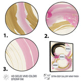 Pink And Gold Curves IV