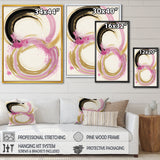Pink And Gold Curves IV