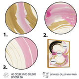 Pink And Gold Curves IV