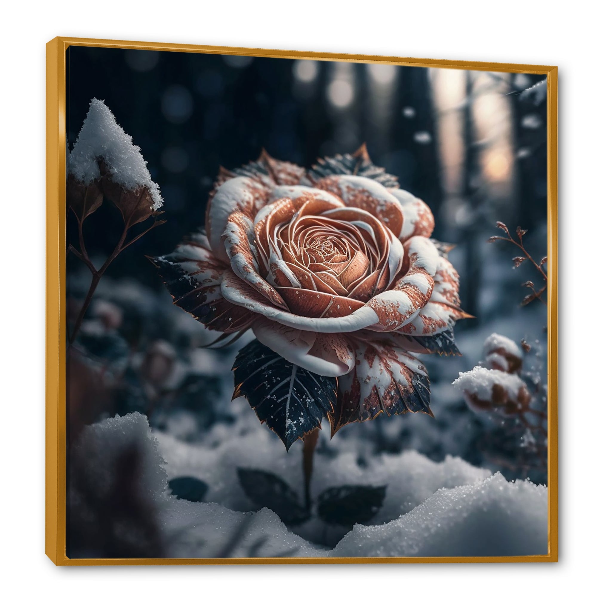 A Blooming Rose Flower In A Forest II