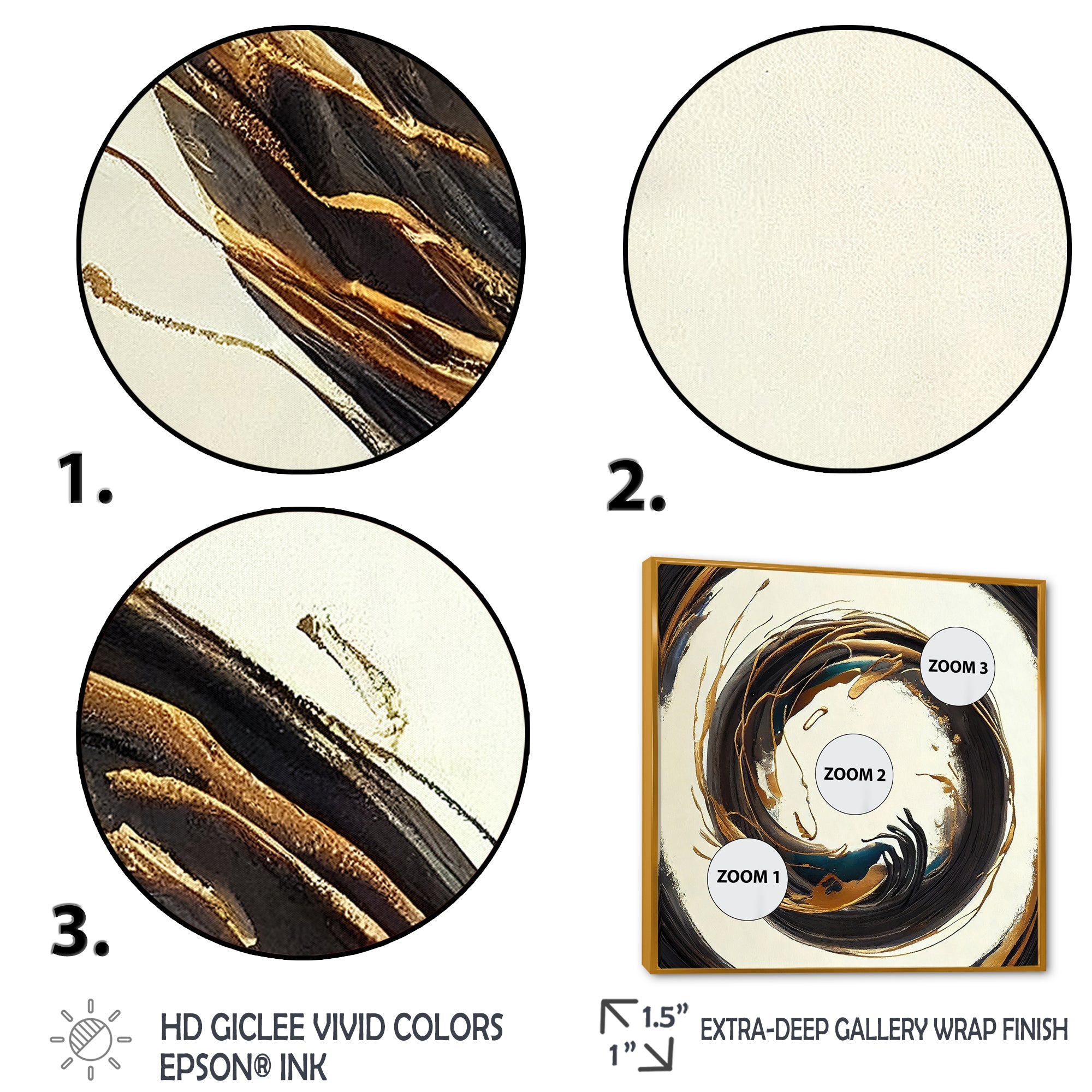 Gold Glamour Circle 1 II