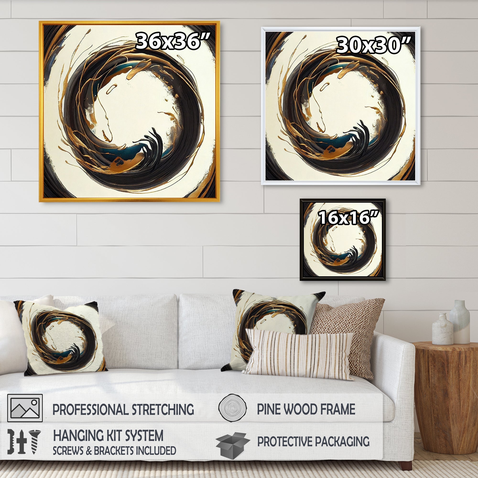 Gold Glamour Circle 1 II