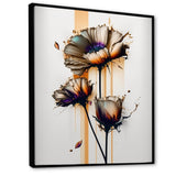 Orange Daisy Flower On Abstract Fusion I