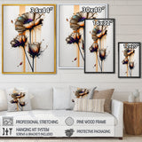 Orange Daisy Flower On Abstract Fusion I