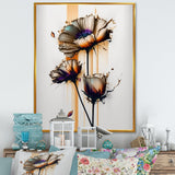 Orange Daisy Flower On Abstract Fusion I