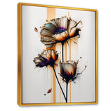 Orange Daisy Flower On Abstract Fusion I
