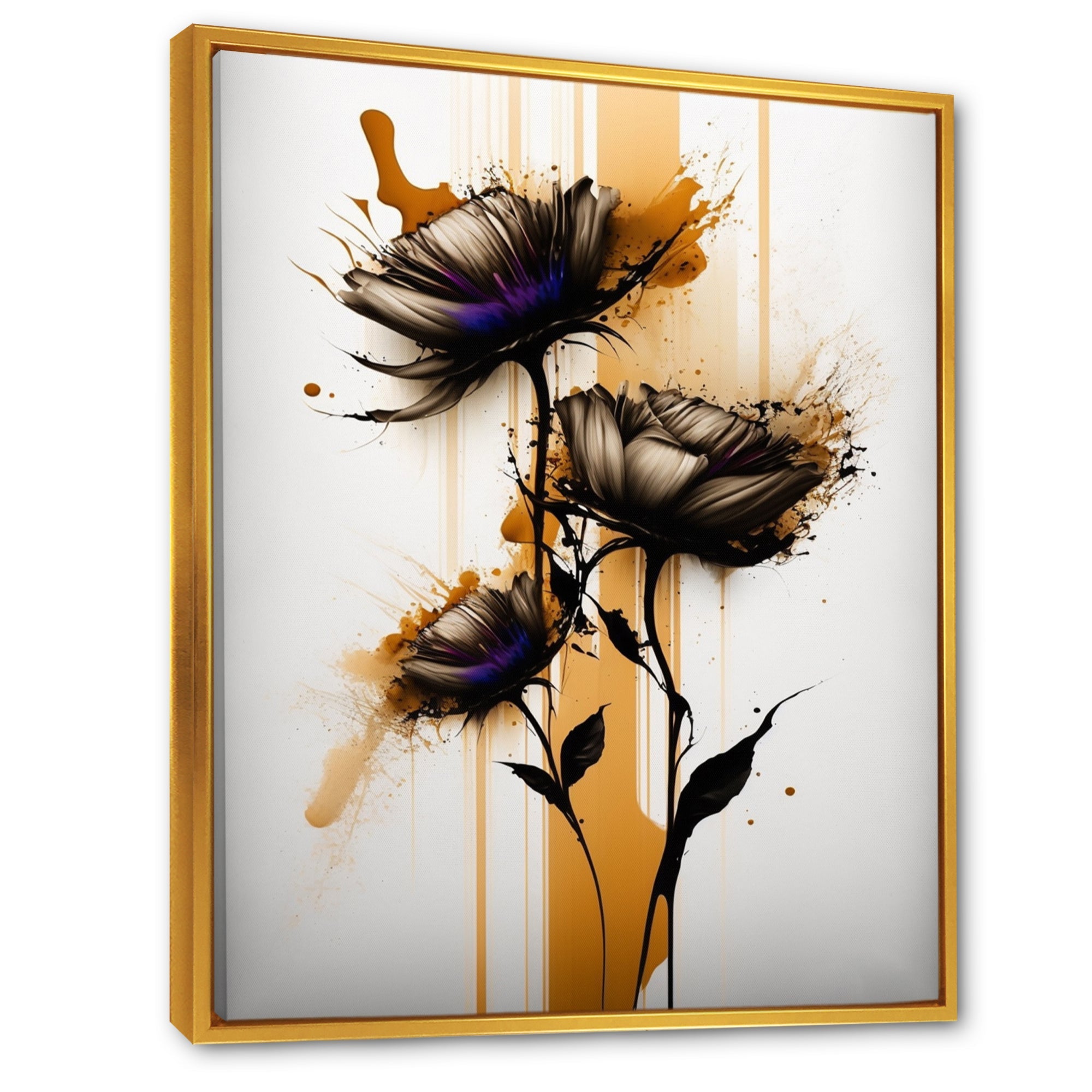 Orange Daisy Flower On Abstract Fusion II