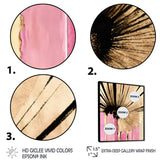 Pink Gerbera Flower On Abstract Fusion I