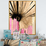 Pink Gerbera Flower On Abstract Fusion I