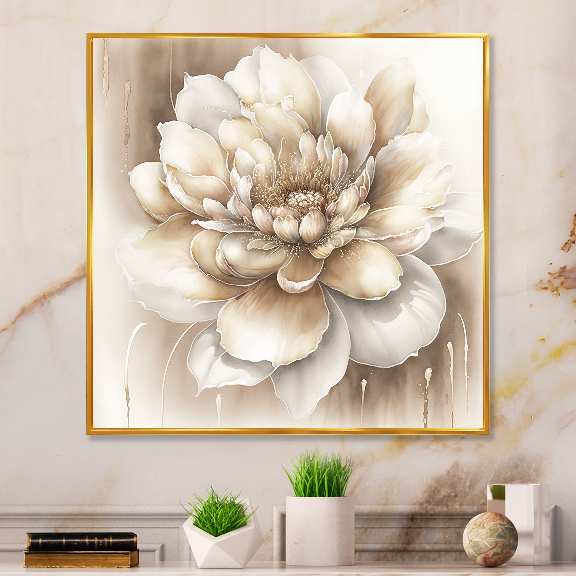 Single Beige Flower II