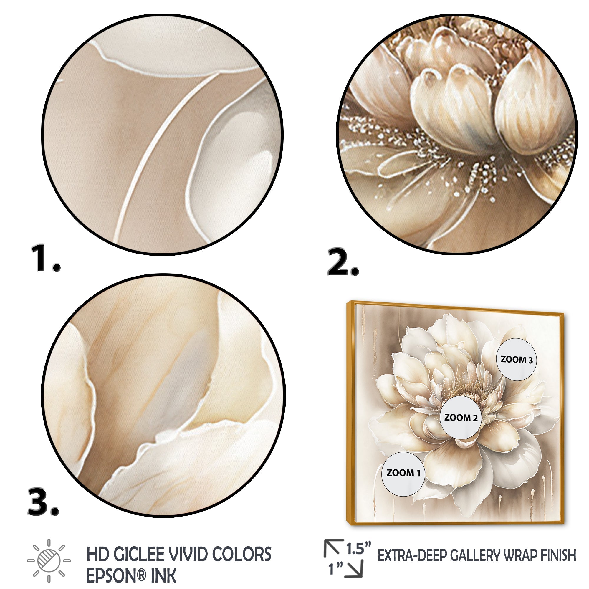 Single Beige Flower II