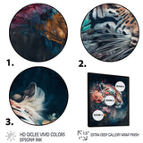 Cute Tiger Floral Art II