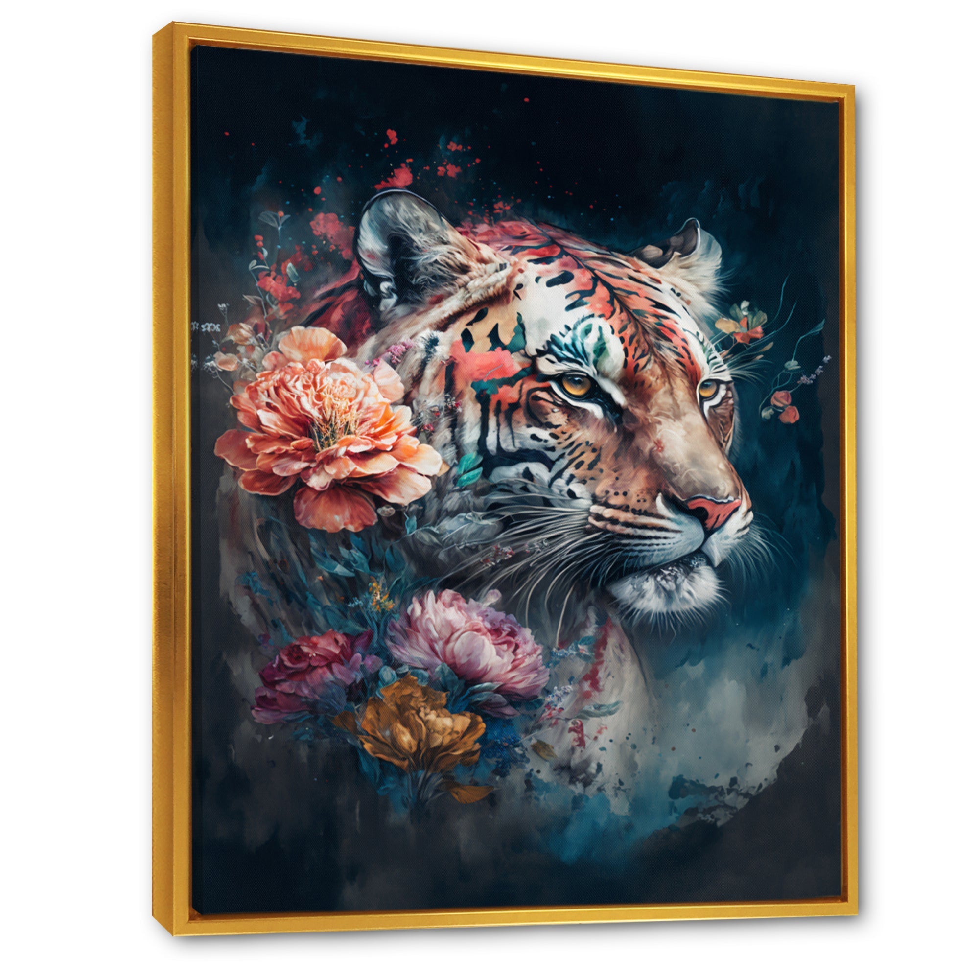 Cute Tiger Floral Art II