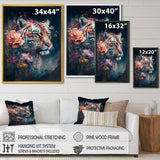 Cute Tiger Floral Art II