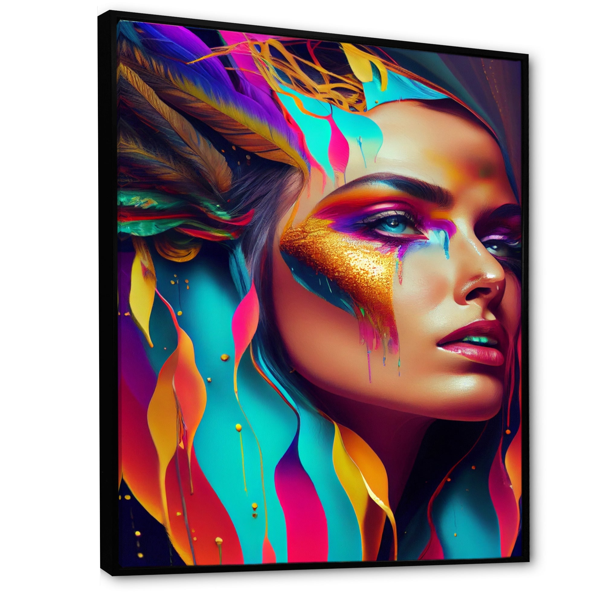 Avant Garde Feather Sensual Portrait II