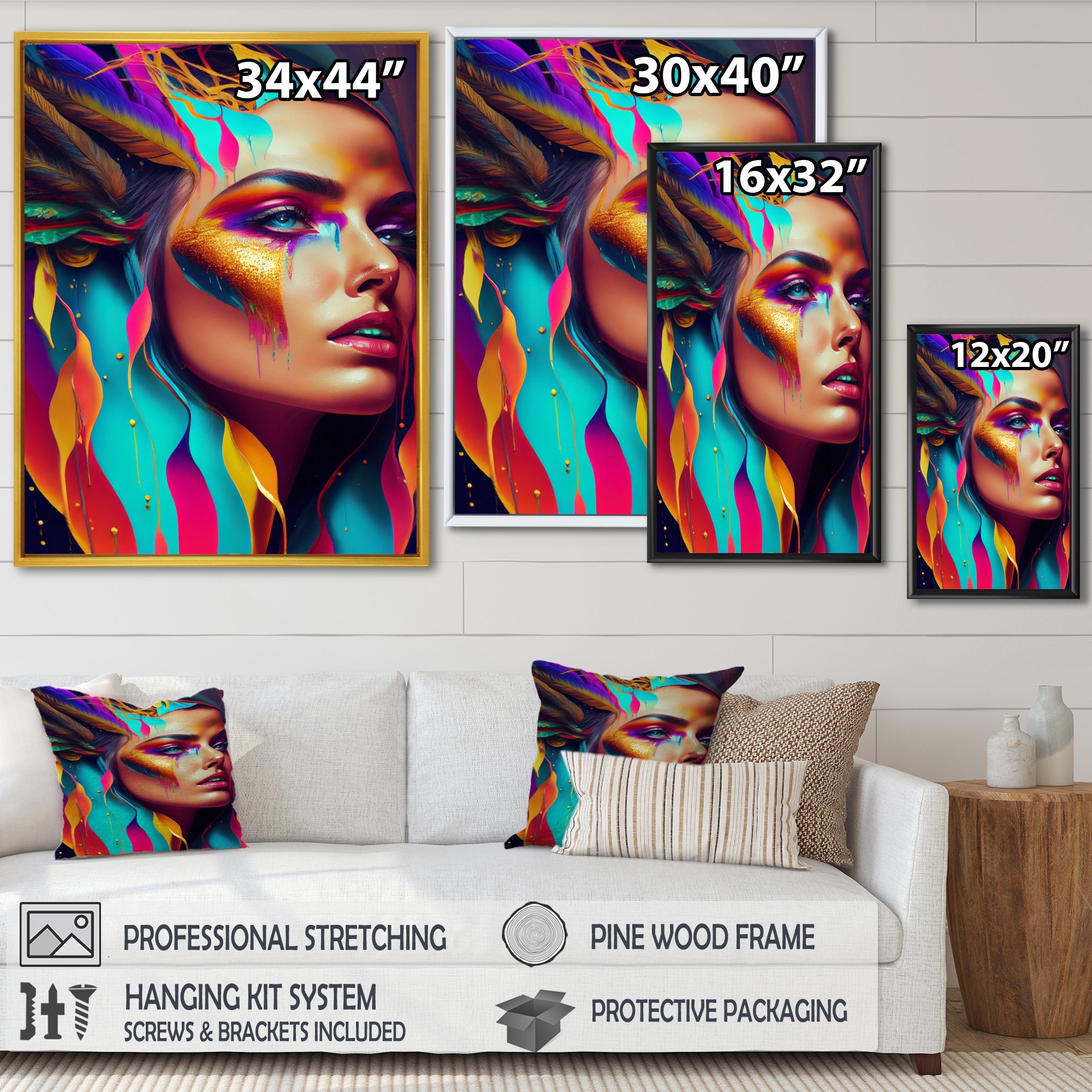 Avant Garde Feather Sensual Portrait II