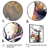 Cute Deer Floral Art I