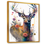 Cute Deer Floral Art I