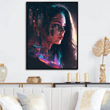 Double Exposure Woman Portrait Sci-Fi I