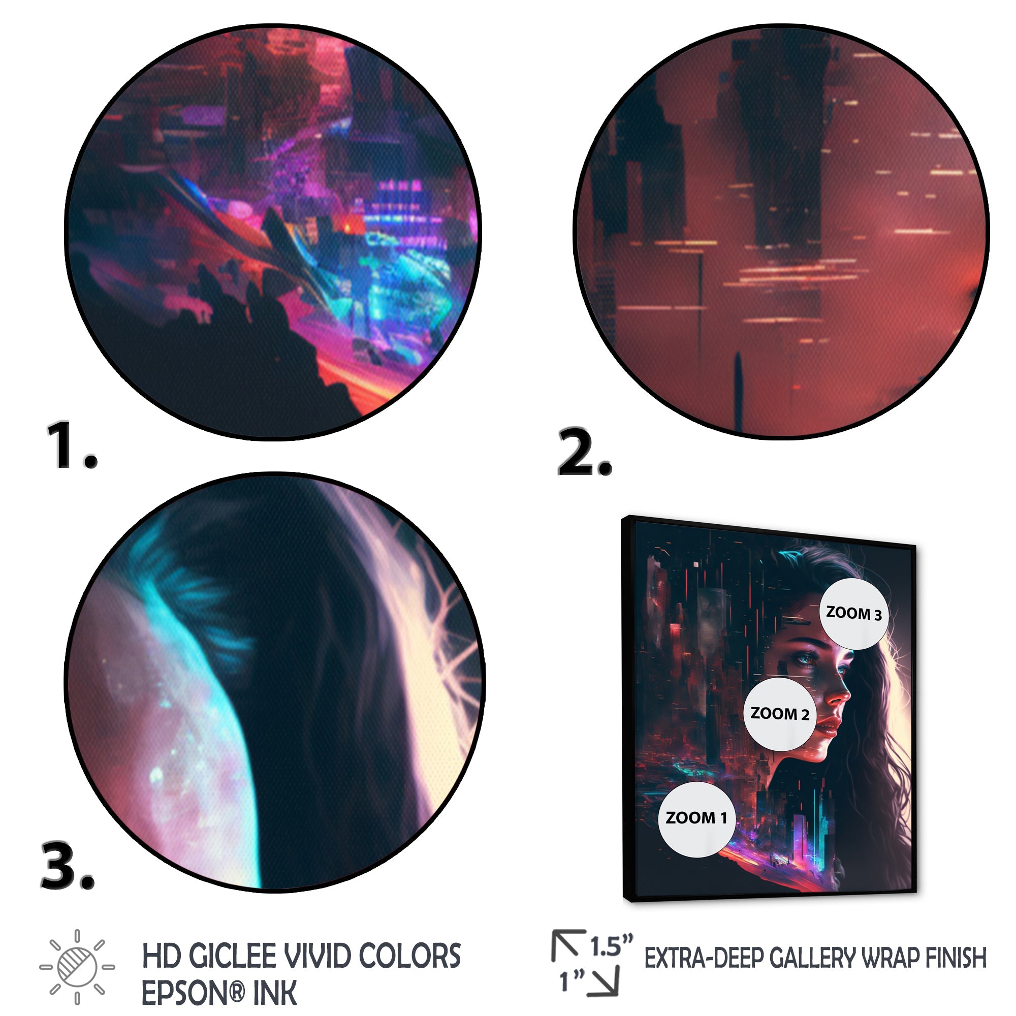 Double Exposure Woman Portrait Sci-Fi I